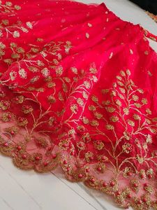 Red hand work bridal lehenga ❤️