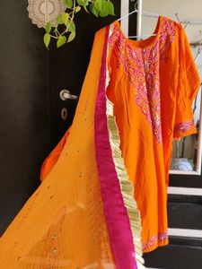 heavy embroidery suit