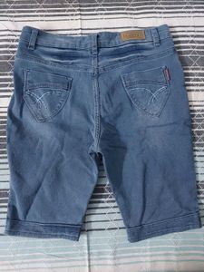 Light Blue Denim Shorts