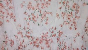 Floral print gown full length