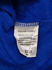 Blue Hooded Zip-Up Jacket