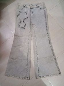 Off white women bootcut jeans size: 30