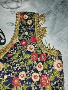 Pink Floral Lehenga Choli Set