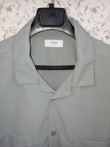 TOPTEN nylon Oversized Short  Sleeve Shirt
