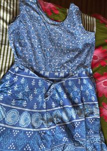 Blue Patterned Sundress