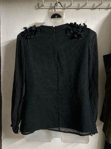 Elegant Black Lace Blouse