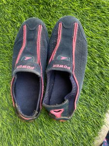 Comfortable Navy & Pink Slip-On Shoes