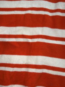 Orange &amp; White Striped Sweater