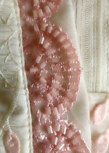 Elegant White &amp; Pink Embroidered Kurta