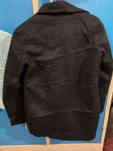 Stylish Black Double-Breasted Coat