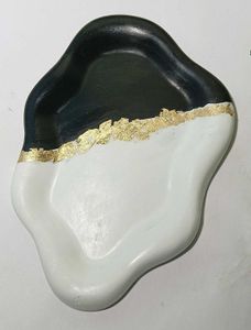 Modern Black &amp; Gold Decorative Tray