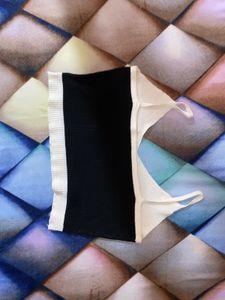 Chic Black Bell Sleeve corset top + free crop to