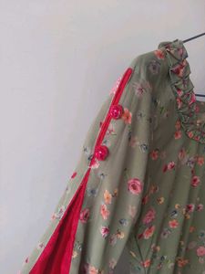 Floral Print Kurta-Leggings Set