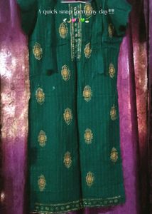 Elegant Green Kurta with pant