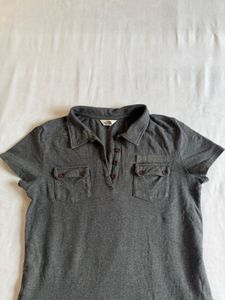 North face Grey Collared Pocket Dress