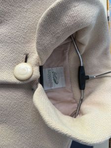 Cream Textured Cropped Jacket