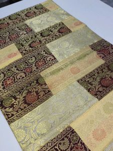 Brocade silk ethnic table runner 16*60 inches