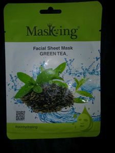 3️⃣Masking Aloevera,cucumber&amp;greentea Facial Sheet