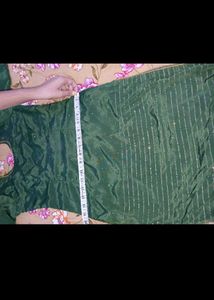 Elegant Green &amp; Orange Kurta Set