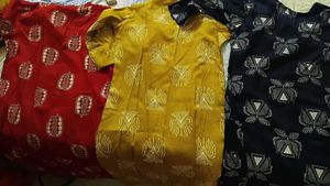 3 combo Colorful Kurti Set