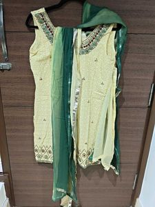 Designer Yellow Kurta Set