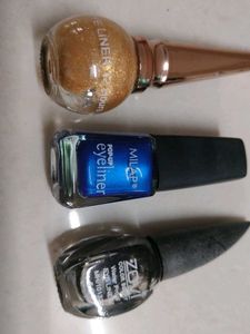 combo lipstick and eye liners
