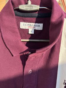 USPA Color Blocked Polo Shirt