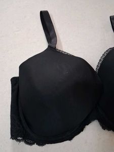 Classic Black Lace Trim Bra