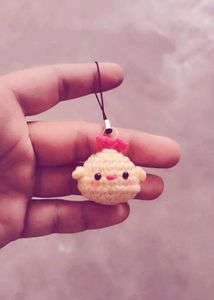 Crochet Chick phone charm