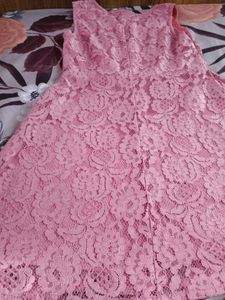 Pink Western Dress 👗