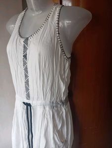 White Embroidered Maxi Dress