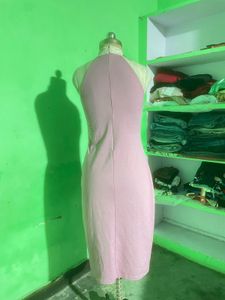 Pink Halter Neck Dress