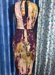 Unique Abstract Print Bodycon Dress