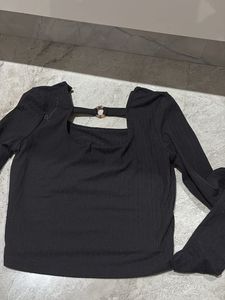 Black Long Sleeve  Top