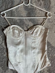 Zara satin corset body suit