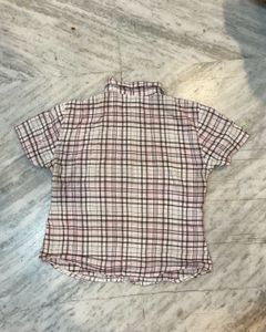 Cute Plaid Button-Up Shirt