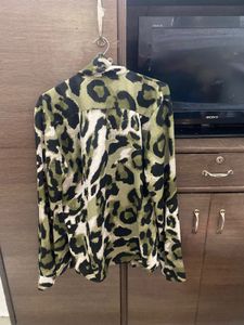 Green Animal Print Shirt