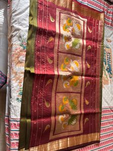 Pure Silk Rajhans Paithani Saree