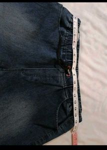 Blue Denim Cargo Pants