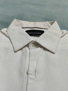 John Players Men's White Shirt