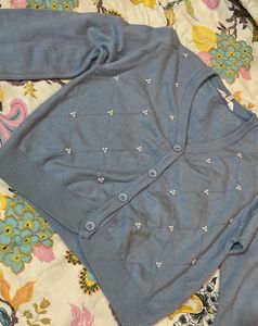 Cute lavender Korean style Cardigan