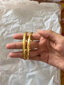 Golden Bangles (Set of 2)