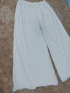 Comfortable White striped Palazzo Pants