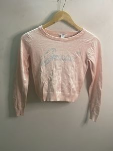 Pink Guess Rhinestone Sweater