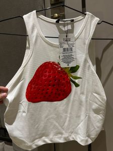 Cute Strawberry Graphic Tank Top
