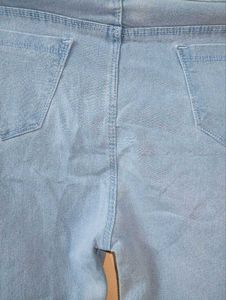 RMR Women's Icy Blue Skinny Fit Jeans | Waist 32
