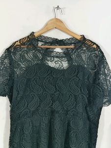 Black Lace Casual Dress (Women)