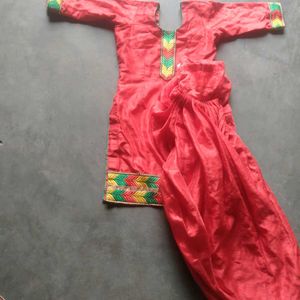 Red Festival Suit For Girls