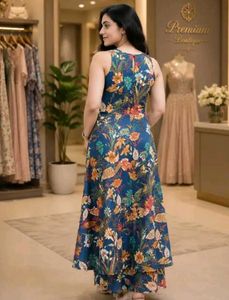Elegant Floral Print Kurta Set