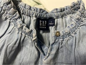 Brand New Gap Sleeveless Denim Dress For 6-8yr